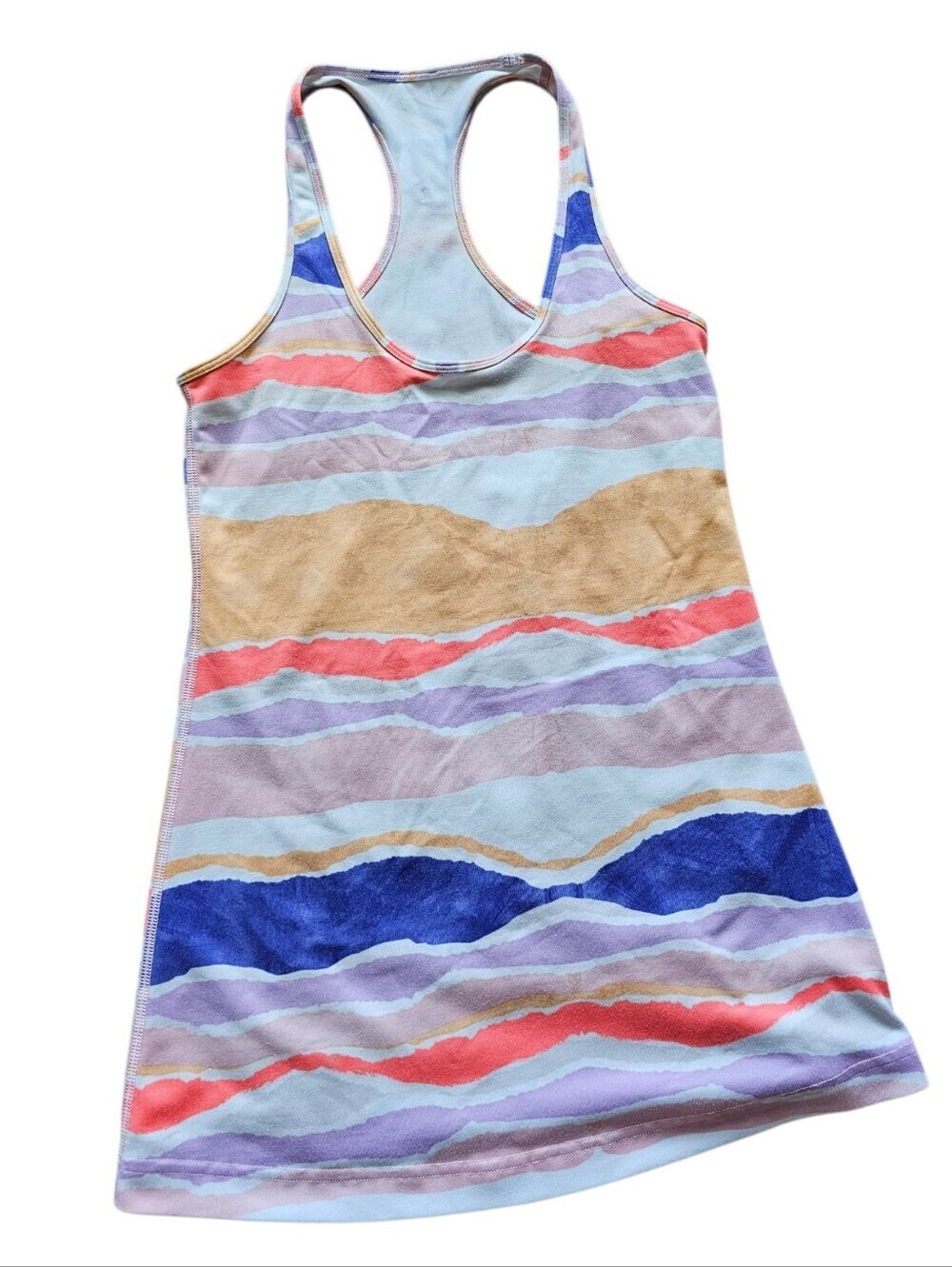 Lululemon Multicolor Striped Power Y Racerback Tank Size 4
